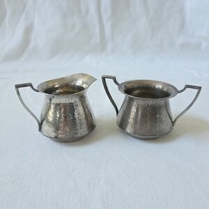 Vtg Antique American Continental Silver Company (CSC) sugar and creamer set